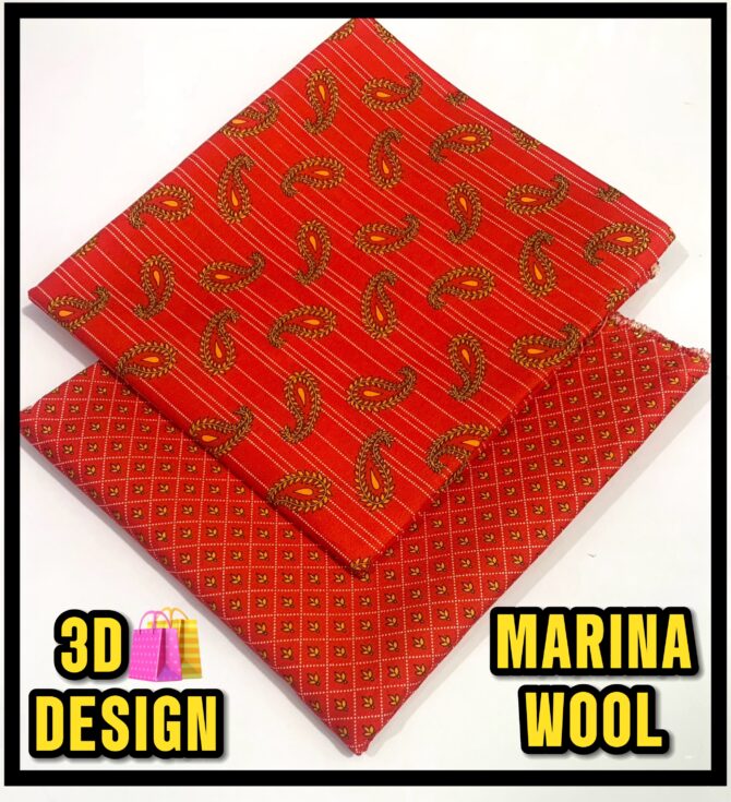 All Over Digital Printed MARINA WOOL-2PC