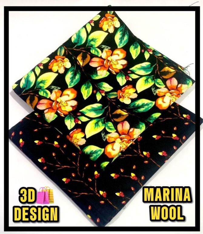 All Over Digital Printed Marina Wool-2PC