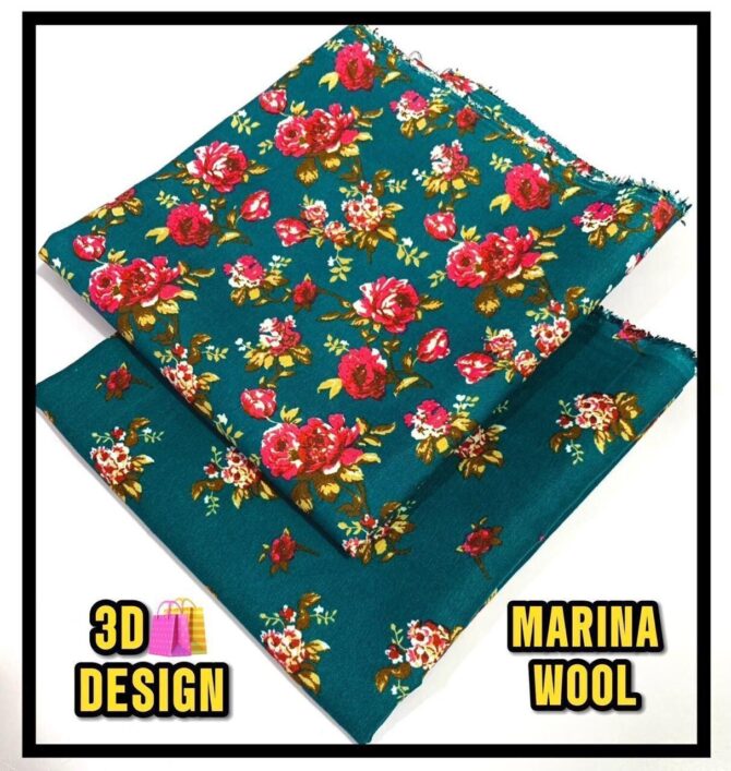 All Over Digital Printed Marina Wool-2PC