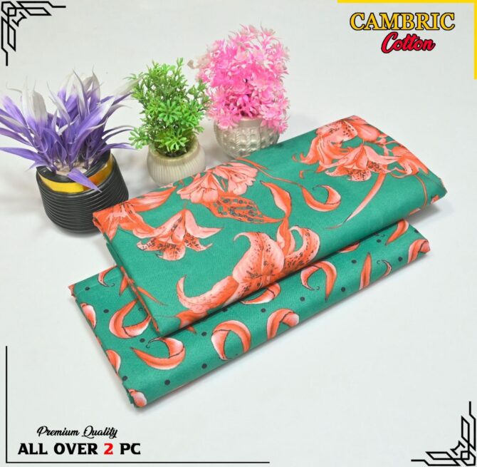 All Over Digital Printed Cambric Cotton-2PC