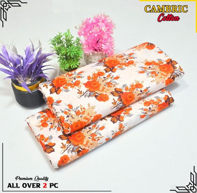 All Over Digital Printed Cambric Cotton-2PC