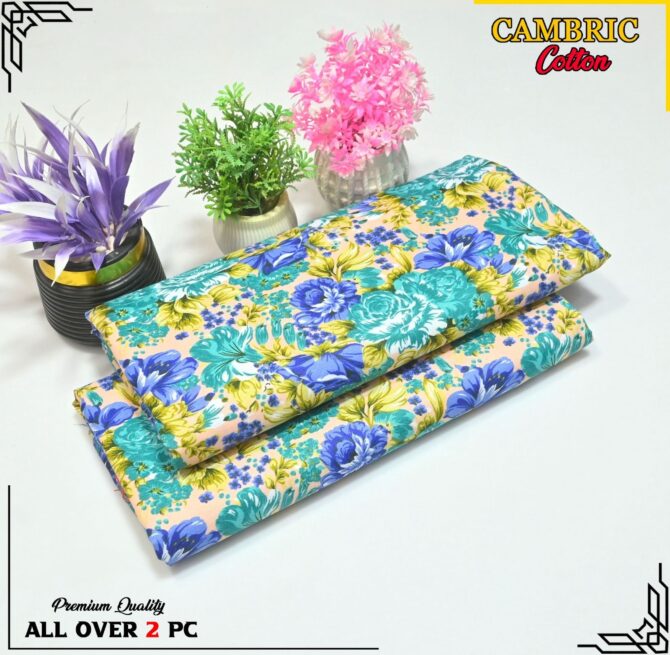 All Over Digital Printed Cambric Cotton-2PC