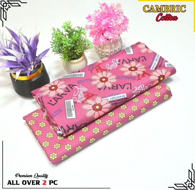 All Over Digital Printed Cambric Cotton-2PC