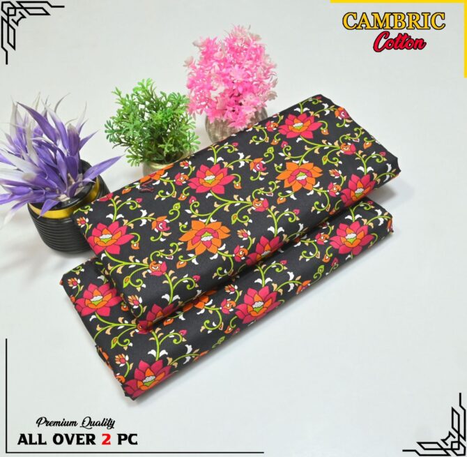 All Over Digital Printed Cambric Cotton-2PC