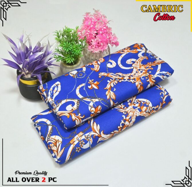 All Over Digital Printed Cambric Cotton-2PC