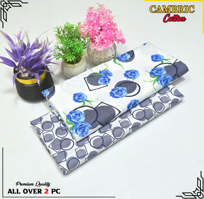 All Over Digital Printed Cambric Cotton-2PC