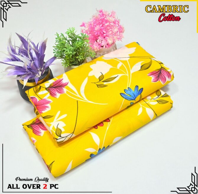 All Over Digital Printed Cambric Cotton-2PC
