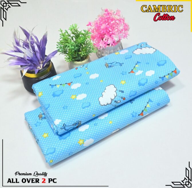 All Over Digital Printed Cambric Cotton-2PC