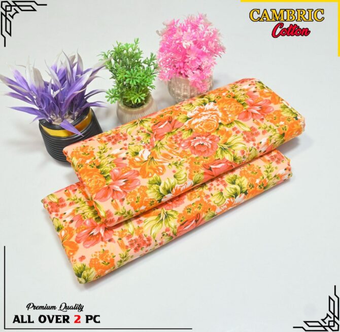 All Over Digital Printed Cambric Cotton-2PC