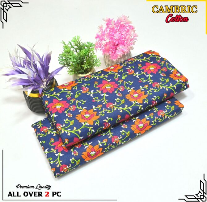 All Over Digital Printed Cambric Cotton-2PC