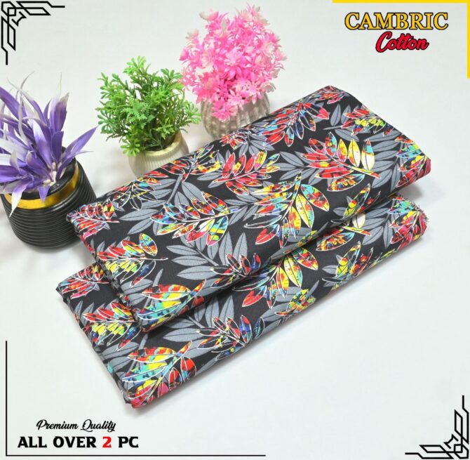 All Over Digital Printed Cambric Cotton-2PC