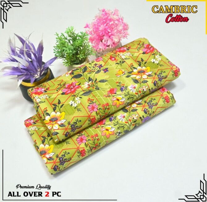 All Over Digital Printed Cambric Cotton-2PC