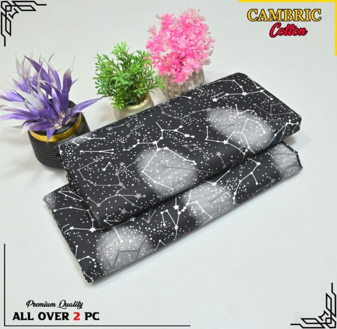 All Over Digital Printed Cambric Cotton-2PC