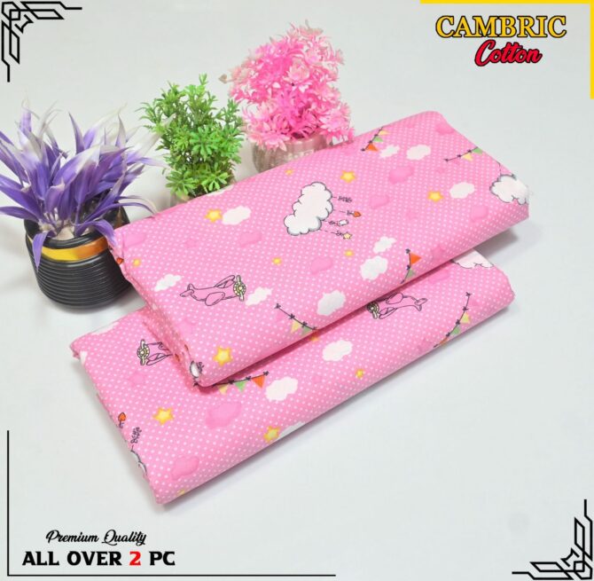 All Over Digital Printed Cambric Cotton-2PC